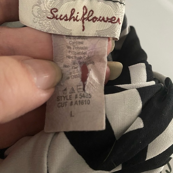 Ann Taylor 14 Curvy Fit Stretch Pants Capri Sushiflower L Blouse Outfit Lot Lg - Picture 10 of 10